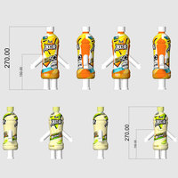 Costume de mascotte gonflable géant sur mesure en forme de bouteille de boisson, directement de l'usine, pour la promotion d'événements
