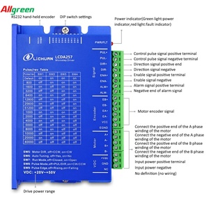 Contrôleur de moteur pas à pas en boucle fermée Alkgreen LCDA257S 2 phases, compatible avec les moteurs pas à pas Nema 17, Nema 23, Nema 24 - Product Image 3