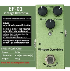 Pedal de Efectos para Guitarra <span class=keywords><strong>El</strong></span>éctrica de Venta Directa de Fábrica: Distorsión, Delay/Chorus/Tremolo con Control de Perillas, Profesional, Individual - Product Image 2