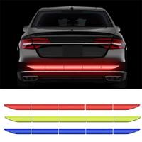 Autocollant réfléchissant long pour coffre arrière de voiture, anti-collision, anti-choc arrière, avertissement de sécurité, bande décorative pour pare-chocs de voiture