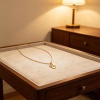 Collar con Colgante de Ángel con Diseño Hueco, Joyería Resistente al Deslustre, Chapado en Oro de 18k, Joyería de Ángel Guardián para Mujer