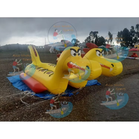 Nouveau style de bateau gonflable tractable Dragon, toboggan gonflable tractable