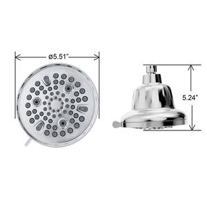 Cabezal de Ducha con Filtro SH7732CP Cromado, Descloración con Cartucho, Rociador Superior, Masaje, Ajustable, Efecto Lluvia - Product Image 2