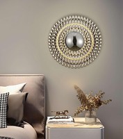 Collection de luminaires muraux LED contemporains en fer - Blanc/Doré Blanc Or - 33x33mm pour chambres et couloirs