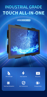 Pantalla táctil impermeable IP67 para exteriores 10,4 12 15 15,6 17 19 19,5 21,5 Monitor capacitivo de Marco abierto de 23,6 pulgadas Raspberry Pi