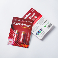 Pilas Alcalinas POWERFLASH de Super Calidad AAA LR03 1.5V para Control Remoto, Electrodomésticos, Electrónica de Consumo, 7 Años