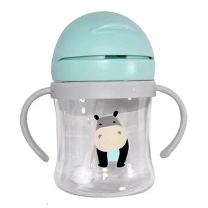 Vaso con pajita para niños de 320 ml, para niños de 1 a 2 años, material PP, diseño de cuerpo recto - Product Image 5