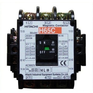 ฮิตาชิ คอนแทคเตอร์แม่เหล็ก H65C 220V AC 3P 30kW สวิตช์อุตสาหกรรม - Product Image 1