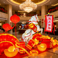 Lanternes de la Fête de la Mi-Automne à prix réduit, lanternes chinoises en soie avec éclairage LED