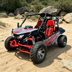 Karts à pédales en promotion avec amortisseurs, kart <span class=keywords><strong>chinois</strong></span> tout-terrain pour parcs de sable et conduites en extérieur - Product Image 1
