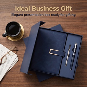 En stock, coffret cadeau de carnet <span class=keywords><strong>A5</strong></span> relié, <span class=keywords><strong>bloc</strong></span>-notes simple pour les réunions de bureau, personnalisable avec impression de logo, souvenir - Product Image 4
