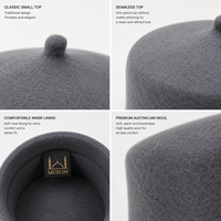 Gorro Musulmán Clásico de Lana Australiana, Gorro de Oración Islámico Taqiyah, Transpirable y Cómodo, Gorro de Adoración para Hombre, Fabricante Personalizado