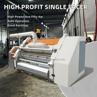 Machine automatique de fabrication de carton ondulé à simple face pour petites entreprises, à fort rendement, avec emballage et scellage en plastique