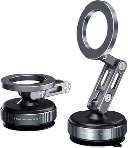 Foldable Magnetic Car Phone Holder for iPhone 16 15 Pro Max 360-Degree <b>Rotation</b> 360-Degree <b>Rotation</b> Flexible - Product Image 1