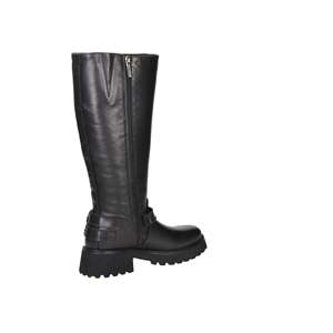 Carmela Women's <b>Knee</b> <b>High</b> Boots Black 161929 Leather Buckle Detail - Product Image 5