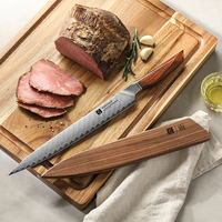 XINZUO 3-sterren chef-kok co-branded scherp 10 inch Damascus poederstaal snijmes met palissanderhouten handvat, voor het snijden van vlees, keukenmessen
