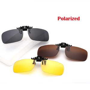 Gafas de sol polarizadas con tapa para hombre y mujer, lentes de sol unisex con Clip para miopía, adecuadas para conducir, visión nocturna, con UV400, de tres estilos - Product Image 2