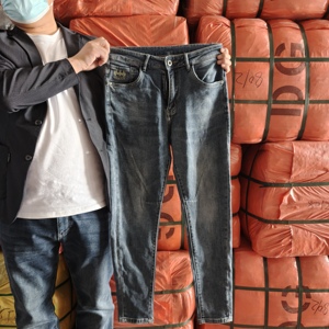 Customized Packaging <strong>Bags</strong> Mixed Colors Unisex Adults Jeans Used Casual Denim Trouser for Ladies - Product Image 2