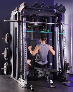 เครื่องออกกำลังกายแบบมัลติฟังก์ชั่นรุ่นใหม่สำหรับใช้ในเชิงพาณิชย์และที่บ้าน พร้อมชั้นวางสควอทในตัวและระบบเคเบิลครอสโอเวอร์ - Product Image 5