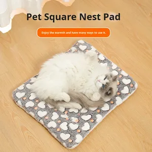 Alfombra Refrescante para Perros y Gatos, Cuadrada, de Felpa Gruesa y Cálida para Todas las Estaciones, con Forro de Coral - Product Image 3