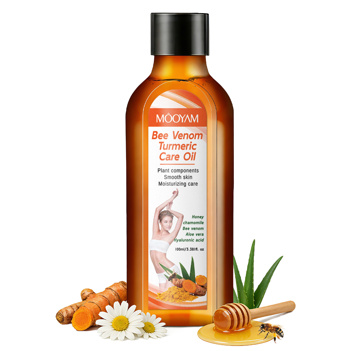 ACEITE DE CUIDADO DE VENENO DE ABEJA Y CÚRCUMA