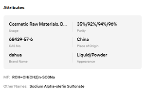 Sodium Alpha-Olefin Sulfonate AOS 35% 92% 94% Detergent & Cosmetic Grade Foam Agent - Product Image 6