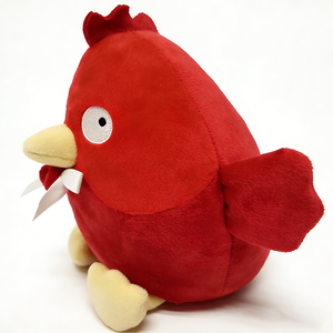 Customized Chonky bird stuffed animal, <b>Cute</b> core chicken plush, Quirky red bird plush decor - Product Image 5