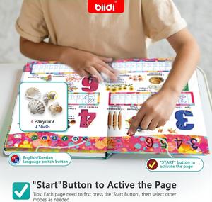 หนังสือเสียงแบบโต้ตอบสอง<span class=keywords><strong>ภาษา</strong></span> อังกฤษและรัสเซีย สำหรับ<span class=keywords><strong>เด็ก</strong></span>วัย 2-6 ปี - Product Image 1