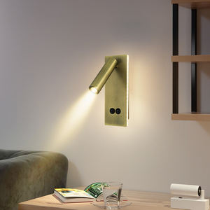 โคมไฟติดผนัง LED 3W สำหรับห้องนอนโรงแรม, โคมไฟติดผนังแบบหมุนได้หัวเตียงอ่านหนังสือไฟสปอตไลท์โครงเหล็กดีไซน์ทันสมัยหรี่แสงได้ - Product Image 4