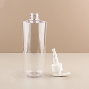 Xách Tay 500Ml Mỏ Vịt Nhấn Rỗng Chai Rõ Ràng Chất Liệu Trong Suốt Cho Dầu Gội Đầu Gel Tắm Nước Hoa Bao Bì Chai Du Lịch - Product Image 2