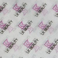 Papier vélin translucide simple face, résistant à l'huile et à l'humidité, recyclable, pour l'emballage de chaussures et de chapeaux, impression de logo personnalisée, 17g de base