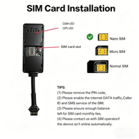 Promotion : Mini Traceur GPS 4G LTE GLONASS GSM Pleine Fréquence pour Véhicules (Voitures/Motos) avec SIM, WiFi, Application Android/iOS et LBS - 1 An