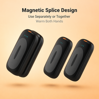 Chauffe-mains rechargeable portable USB, chauffe-poche électrique, batterie 14000mAh, chauffage rapide pour l'hiver, le camping en plein air, l'utilisation au garage