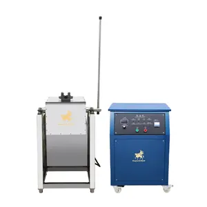 Manual tilting brass melting furnace gold induction melting furnace