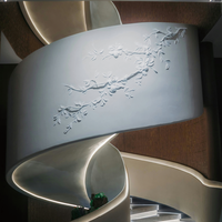 Escalier droit Prima Stair pratique pour hall commercial, avec poteaux en acier inoxydable et marches en marbre