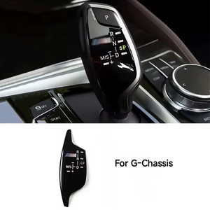 Copertura del Pannello del Pomello del Cambio per Auto con Guida a Sinistra per BMW Serie 1 2 3 4 5 7 F01 F02 X1 X3 X5 X6 F30 F10 con Logo - Product Image 4