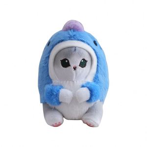 Peluches Cute Cosplay Kitten cat Shark <b>Plush</b> Toy Keychain Kawaii Stuffed Animal Toys Plushie Plushy Mini Cats cat <b>Plush</b> Keychain - Product Image 5