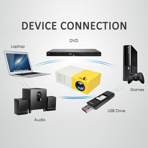 Vuelos baratos de China bajo <span class=keywords><strong>precio</strong></span> pequeño micro LCD hogar al aire libre pico portátil de bolsillo LED mini proyector J9 para teléfono móvil smartphone - Product Image 4