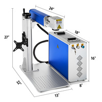 Vevor PEIXU Venta caliente 30W Máquina de marcado láser de fibra portátil 150x150mm Máquina de marcado láser de fibra