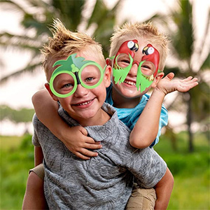 Gafas <span class=keywords><strong>de</strong></span> sol <span class=keywords><strong>de</strong></span> Estilo Hawaiano para fiesta, fotomatón con temática Luau, suministros para fiesta en la playa, superventas - Product Image 5