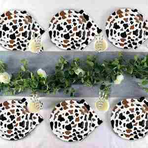 Modern 9-Inch Foil Disposable Paper <b>Plate</b> Pack Hot Selling for Birthday & Holidays Theme Party Decorations - Product Image 4