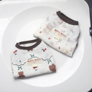 2026 Spring/Summer Dog <b>Clothes</b>, Cotton Gauze Vest, Thin and Breathable Pet Clothing, <b>Cat</b> Apparel, Leashable, Wholesale - Product Image 2