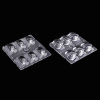 Lentille LED optique PC SMD 3030 50x50mm pour éclairage public LED
