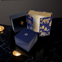 Nouvelle boîte cadeau en carton rigide de luxe, pliable, magnétique, avec grand logo, design personnalisé, gaufrage, revêtement UV, faible MOQ, écologique