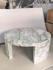 Table basse d'appoint en marbre Calacatta <span class=keywords><strong>Volia</strong></span> sur mesure pour villa - Product Image 2