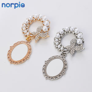 Broche <span class=keywords><strong>de</strong></span> Metal para Sublimación, con Diseño <span class=keywords><strong>de</strong></span> Mariposa, Perla y Foto, para Recuerdo <span class=keywords><strong>de</strong></span> Boda, Joyería <span class=keywords><strong>de</strong></span> Moda, DIY - Product Image 1