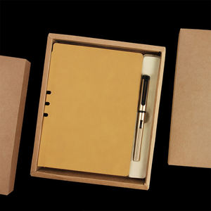 <strong>Small</strong> MOQ Notebooks Customizable Logo Luxury Corporate Gift Business Notebook Journal Set Box with Pen - Product Image 6