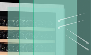 24 ''145L thép không gỉ điện nước giải khát mát bia trung tâm ngay lập tức tủ lạnh có thể điều chỉnh đa vùng kiểm soát nhiệt độ RV khách sạn - Product Image 3