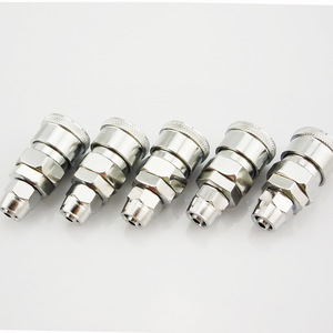 Raccord rapide de type C SP 20 30 40 en acier inoxydable 1/4 pouce pour compresseur d'air, connecteur pneumatique mâle-femelle à insertion rapide - Product Image 2