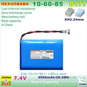506085-2S 106085 7.4V 4000mAh Batterie Li-Ion pour GTmedia <span class=keywords><strong>SATLINK</strong></span> Satellite <span class=keywords><strong>Finder</strong></span> <span class=keywords><strong>WS</strong></span> 6906 <span class=keywords><strong>6908</strong></span> 6909 6912 6932 6936 7009SE B177 - Product Image 4
